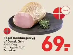 SPAR Røget Hamburgerryg af Dansk Gris tilbud