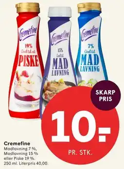 SPAR Cremefine tilbud