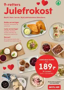 SPAR 9-retters Julefrokost tilbud