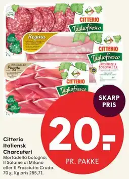 SPAR Citterio Italiensk Charcuteri tilbud