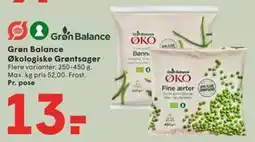 SPAR Grøn Balance Økologiske Grøntsager tilbud