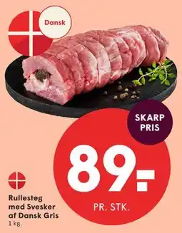 SPAR Rullesteg med Svesker af Dansk Gris tilbud