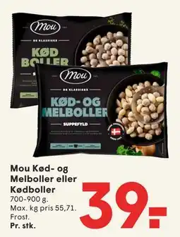 SPAR Mou Kød- og Melboller eller Kødboller tilbud