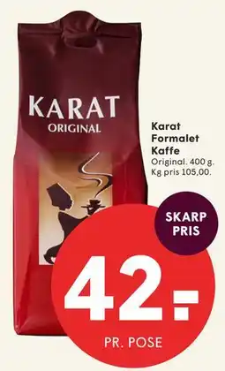 SPAR Karat Formalet Kaffe tilbud