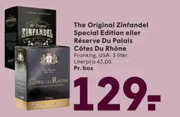 SPAR The Original Zinfandel Special Edition eller Réserve Du Palais Côtes Du Rhône tilbud