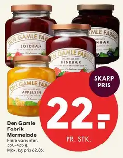 SPAR Den Gamle Fabrik Marmelade tilbud