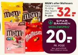 SPAR M&M’s eller Maltesers tilbud