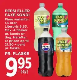 MENY PEPSI ELLER FAXE KONDI tilbud
