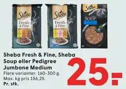 SPAR Sheba Fresh & Fine, Sheba Soup eller Pedigree Jumbone Medium tilbud