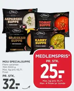 MENY MOU SPECIALSUPPE tilbud