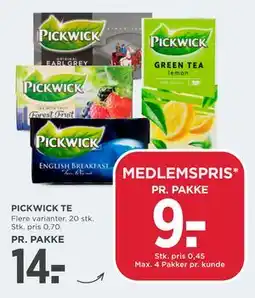 MENY PICKWICK TE tilbud