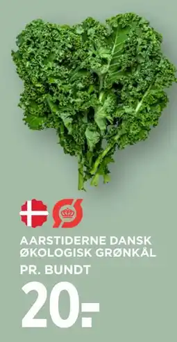MENY AARSTIDERNE DANSK ØKOLOGISK GRØNKÅL tilbud