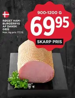MENY RØGET HAMBURGERRYG AF DANSK GRIS tilbud