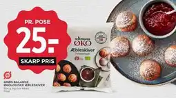 MENY GRØN BALANCE ØKOLOGISKE ÆBLESKIVER tilbud