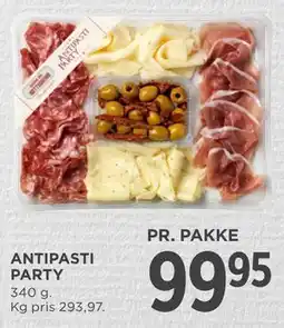 MENY ANTIPASTI PARTY tilbud