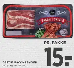 MENY GESTUS BACON I SKIVER tilbud