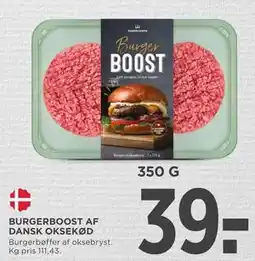 MENY BURGERBOOST AF DANSK OKSEKØD tilbud