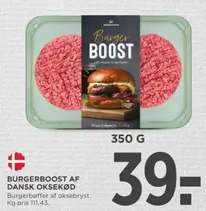 BURGERBOOST AF DANSK OKSEKØD