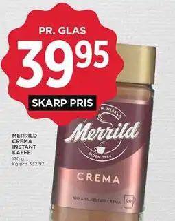 MENY MERRILD CREMA INSTANT KAFFE tilbud