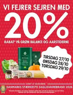 MENY VI FEJRER SEJREN MED tilbud