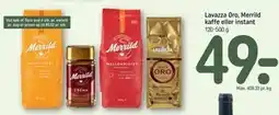 REMA 1000 Lavazza Oro, Merrild kaffe eller instant tilbud