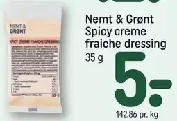 REMA 1000 Nemt & Grønt Spicy creme fraiche dressing tilbud