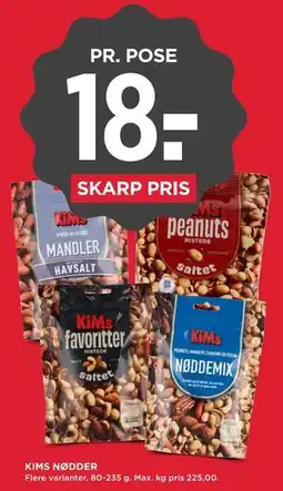 MENY KIMS NØDDER tilbud