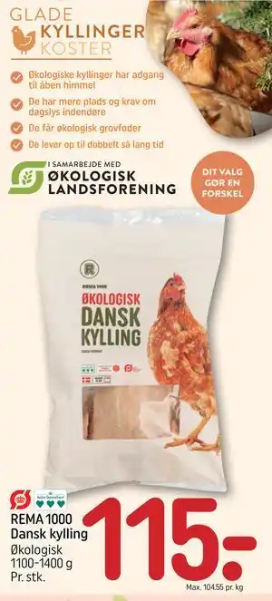REMA 1000 Dansk kylling