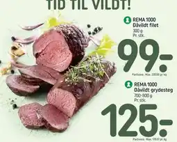REMA 1000 REMA 1000 Dåvildt filet tilbud
