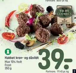 REMA 1000 Hakket kron- og dåvildt tilbud