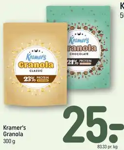 REMA 1000 Kramer's Granola tilbud
