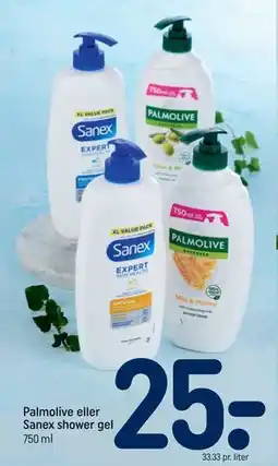 REMA 1000 Palmolive eller Sanex shower gel tilbud