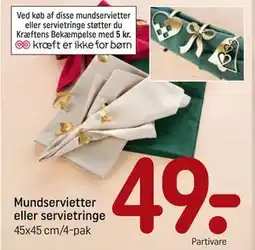 REMA 1000 Mundservietter eller servietringe tilbud