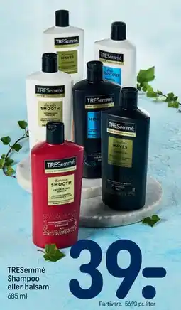 REMA 1000 TRESemmé Shampoo eller balsam tilbud