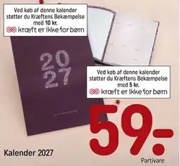 REMA 1000 Kalender 2027 tilbud