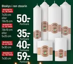 REMA 1000 Bloklys i ren stearin tilbud