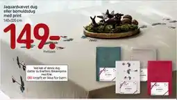 REMA 1000 Jaquardvævet dug eller bomuldsdug med print tilbud
