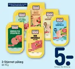 REMA 1000 3-Stjernet pålæg tilbud