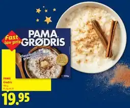 Lidl PAMA Grødris tilbud