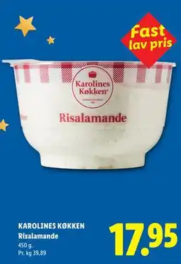 Lidl KAROLINES KØKKEN Risalamande tilbud