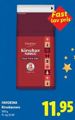 Lidl FAVORINA Kirsebærsovs tilbud