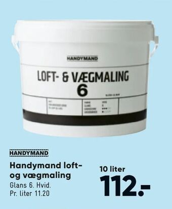 Bilka Handymand loft og vægmaling tilbud