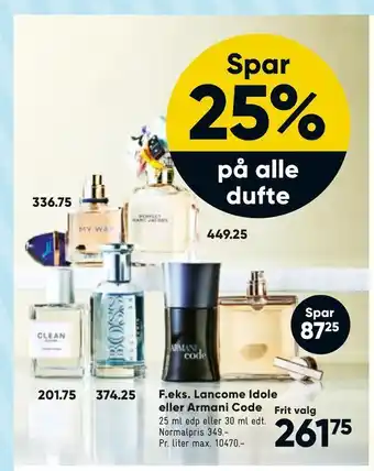 Lancome Idole eller Armani Code