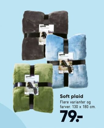 Bilka Soft plaid tilbud