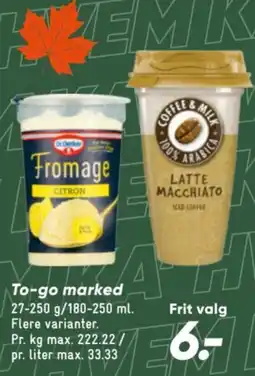 Bilka To-go marked tilbud