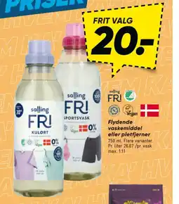 Bilka Flydende vaskemiddel eller pletfjerner tilbud