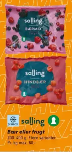 Bilka Salling bær eller frugt tilbud
