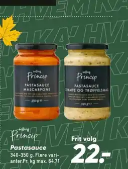 Bilka salling Pastasauce tilbud