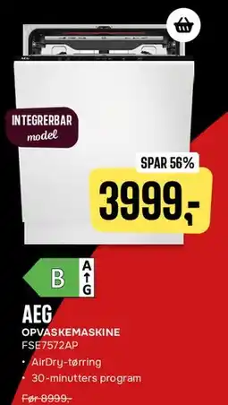 Skousen AEG Opvaskemaskine FSE7572AP tilbud