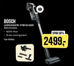Skousen BOSCH ledningsfri støvsuger tilbud